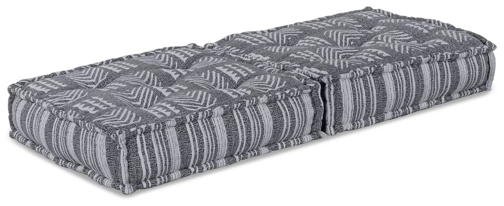 vidaXL Pouffe Modular  σε γκρι - 70x70x36 εκ. ύφασμα