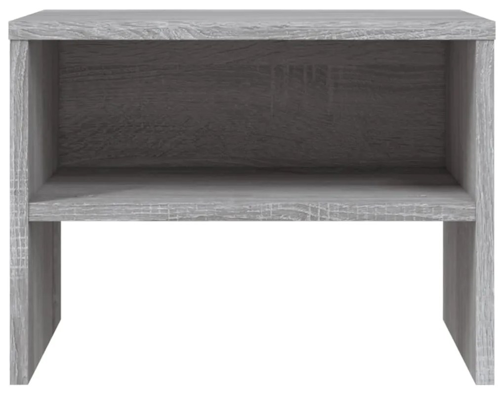 vidaXL Κομοδίνο Γκρι Sonoma 40x30x30 εκ. από Επεξεργασμένο Ξύλο