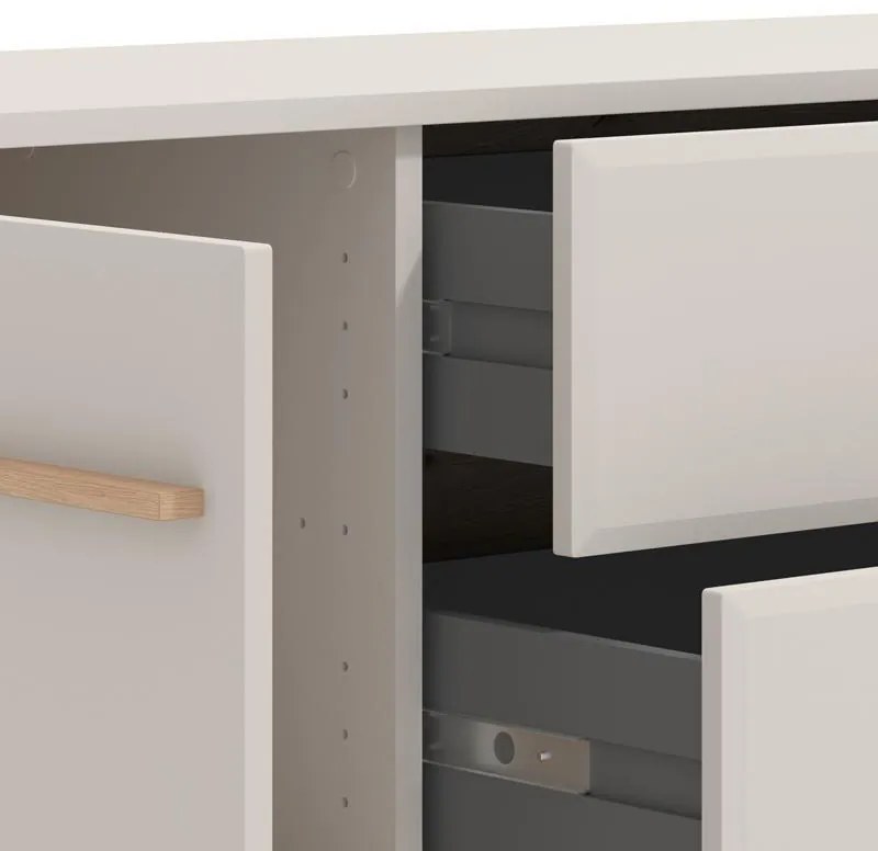 Έπιπλο τηλεόρασης DARWEN 180 3K2F2V Cashmere - Artisan Oak 180x40x53εκ. 180x40x53 εκ.