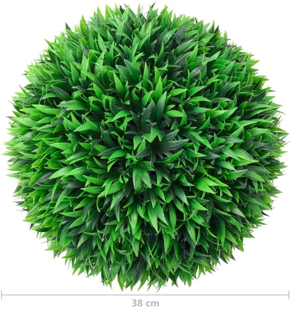 vidaXL Πυξάρι Τεχνητό Σχήμα Μπάλας 2 τεμ. 38 εκ.