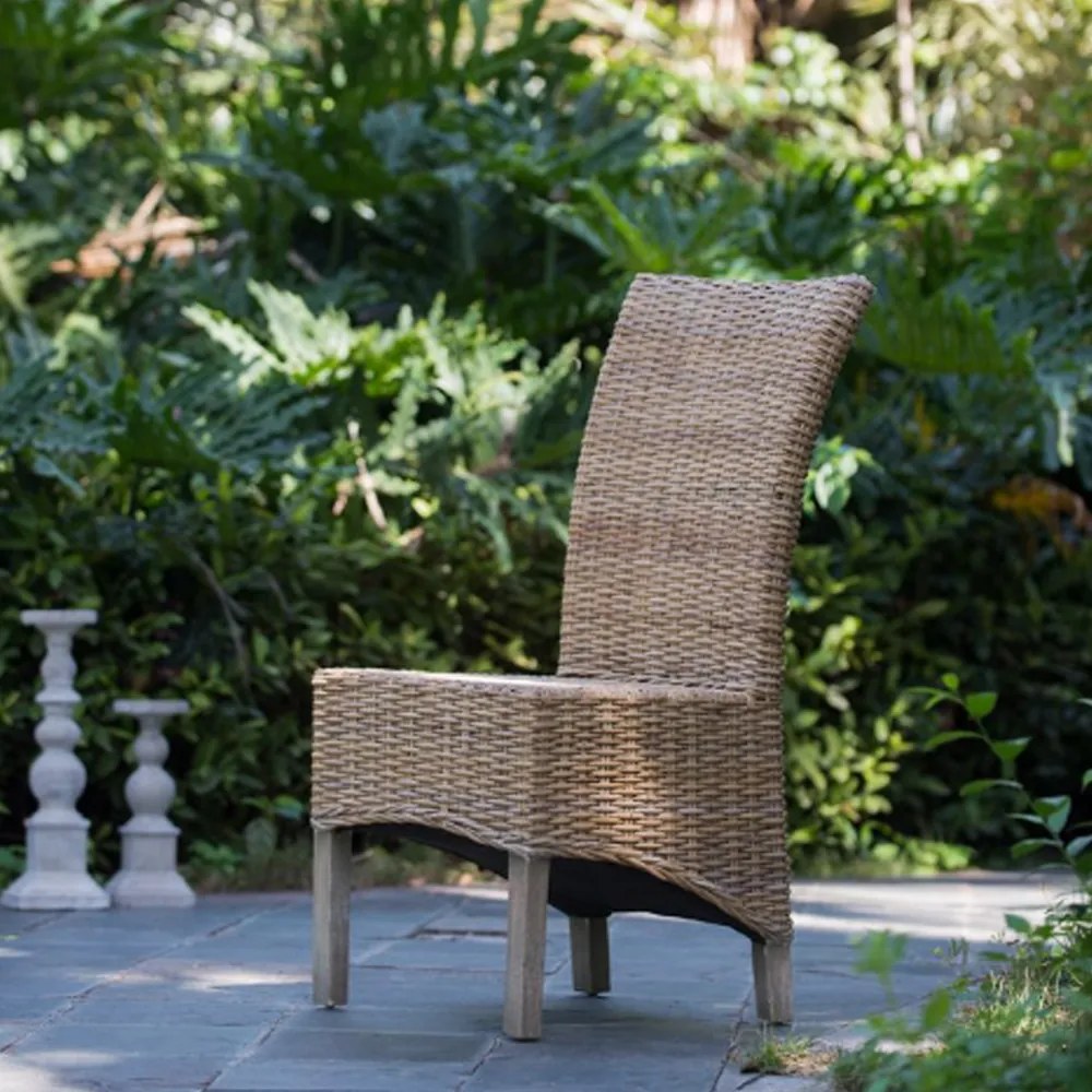 Artekko Rattan Καρέκλα Ξύλο Ρατάν σε Φυσική Απόχρωση (48x62x103)cm