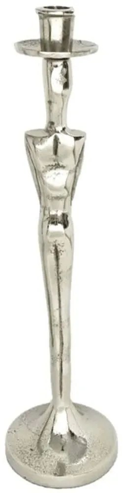 Κηροπήγιο Herr 027046 13x13x43cm Silver Αλουμίνιο