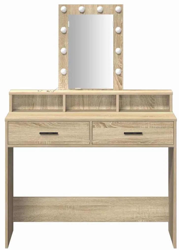 vidaXL Τραπέζι περιποίησης Καφέ 100 x 41 x 140 εκ. Επεξεργασμένο ξύλο