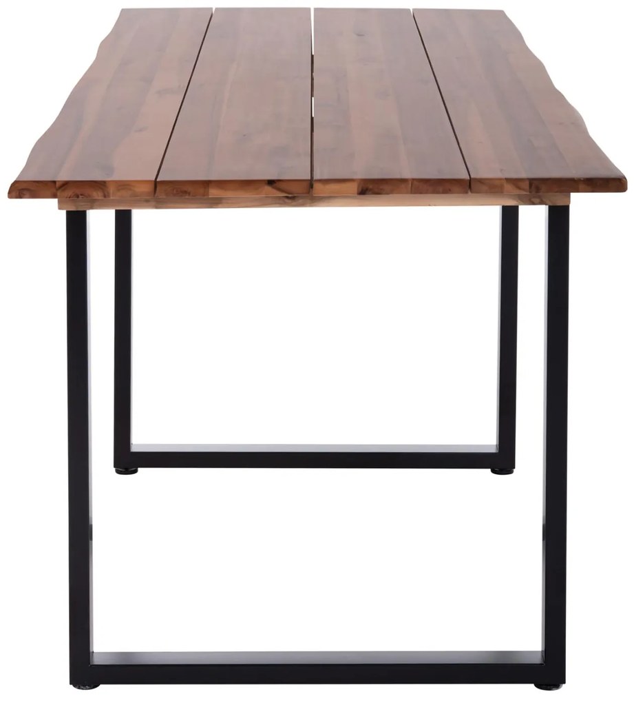 Τραπέζι Τραπεζαρίας FRIGGO Ξύλο Ακακίας πάχους 2,6 εκ. σε Φυσικό 160x80x76Υεκ. 160x80x76 εκ.