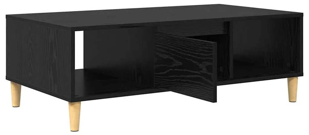 vidaXL με αποθήκευση με πόρτα Μαύρη δρυς 103.5 x 60 x 35 εκ Επεξεργασμένο ξύλο