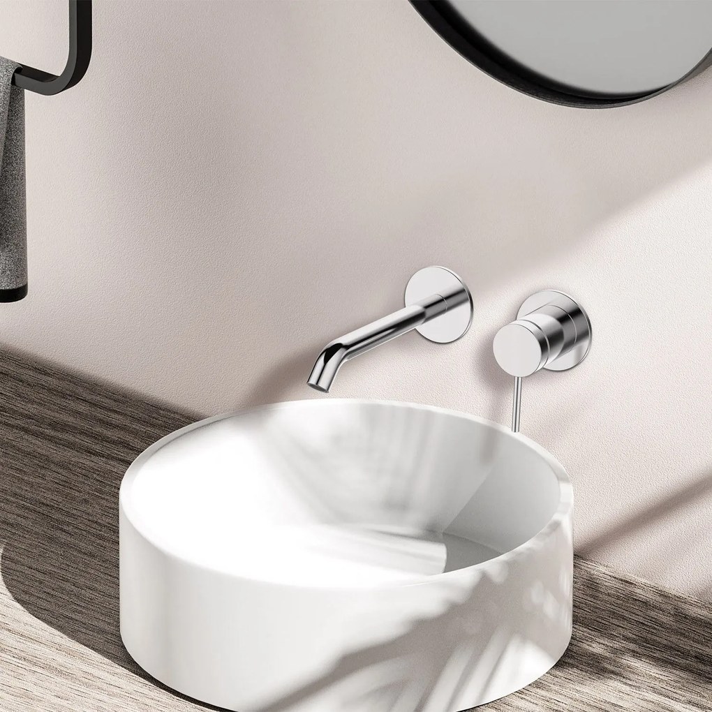 Karag 24686-425A Joan Μπαταρία νιπτήρος εντοιχισμού Cromo