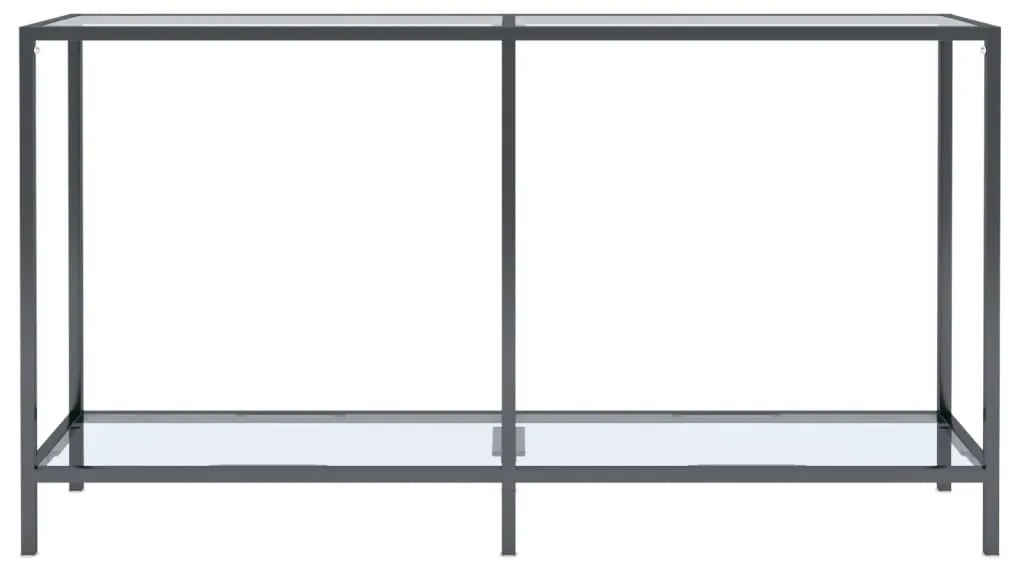 vidaXL Τραπέζι Κονσόλα Διαφανές 140 x 35 x 75,5 εκ. από Ψημένο Γυαλί