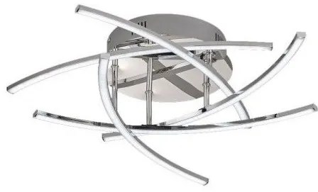 Πλαφονιέρα LED Cross TW Λευκό ματ-Χρώμιο από Fischer Honsel 20108 Λευκό - Χρώμιο