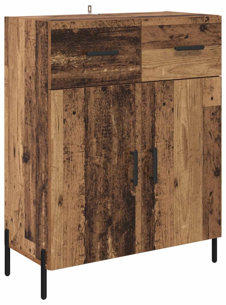 vidaXL Highboard 2 pcs Παλιό Ξύλο Επεξεργασμένο ξύλο