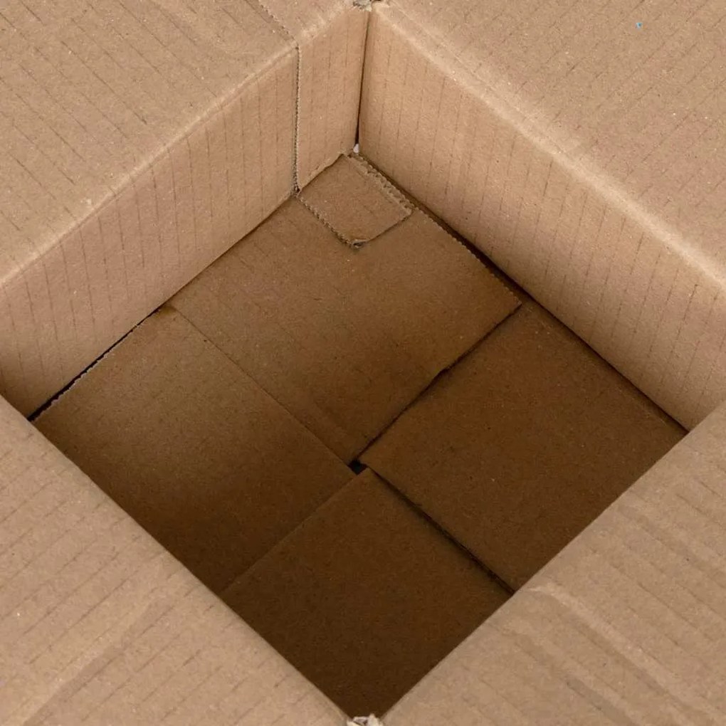 vidaXL Πτυσσόμενο Κουτί 50 pcs Καφέ 15 x 15 x 8 εκ. Χαρτόνι