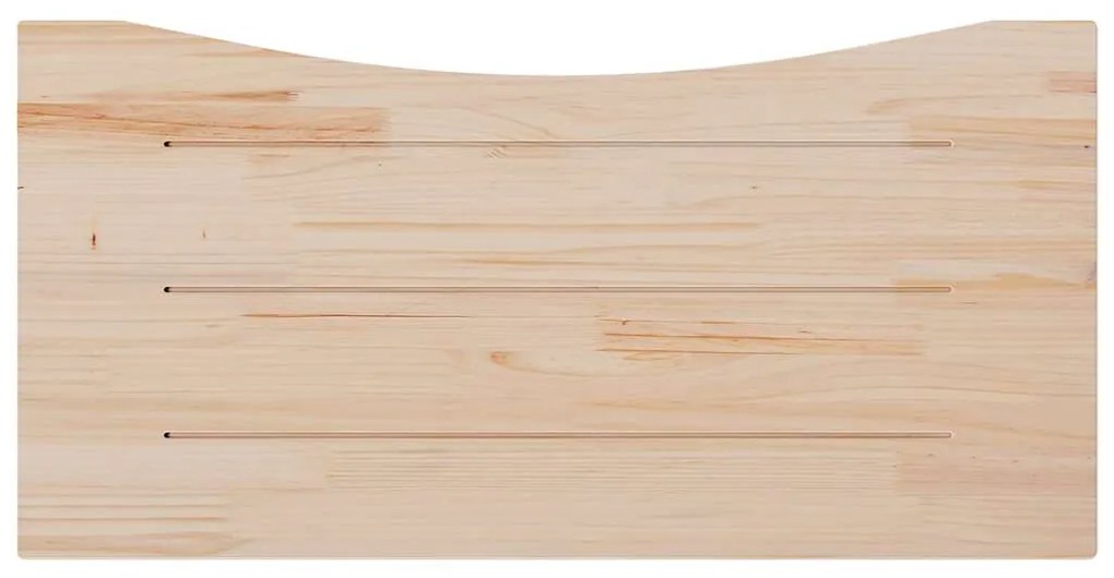 vidaXL Επιφάνεια Γραφείου Λευκή 110x55x2,5 εκ. από Μασίφ Ξύλο Πεύκου