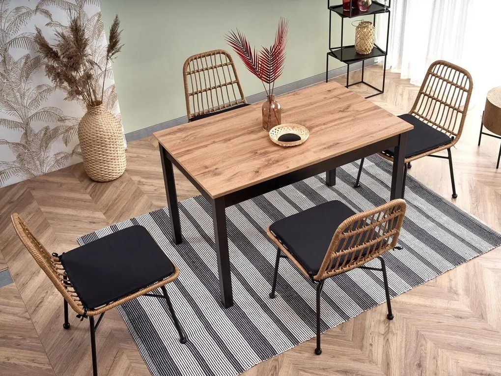 Σετ τραπεζαρίας Houston 1480, 75x74x124cm, Αριθμός θέσεων: 4, Γωνιακό | Epipla1.gr