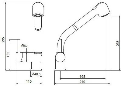 Μπαταρία κουζίνας Teorema Mony