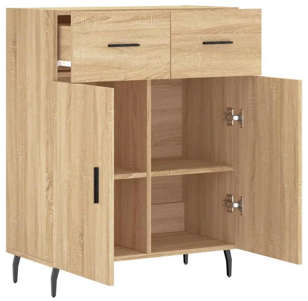 vidaXL Ντουλάπι Sonoma Δρυς 69,5 x 34 x 90 εκ. από Επεξεργασμένο Ξύλο