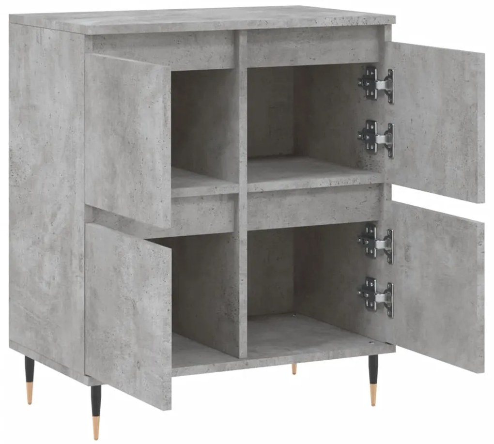 vidaXL Ντουλάπι Γκρι Σκυροδέματος 60x35x70 εκ. Επεξεργασμένο Ξύλο