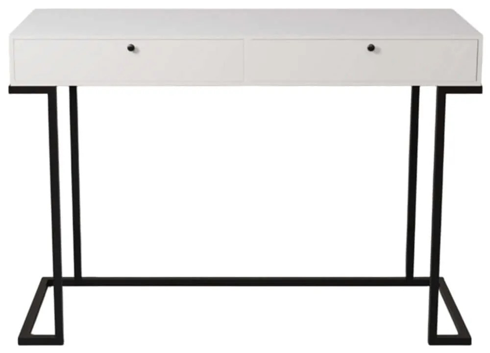 Κονσόλα Iki 285LCV1502 120x45x80cm White Μοριοσανίδα, Μέταλλο