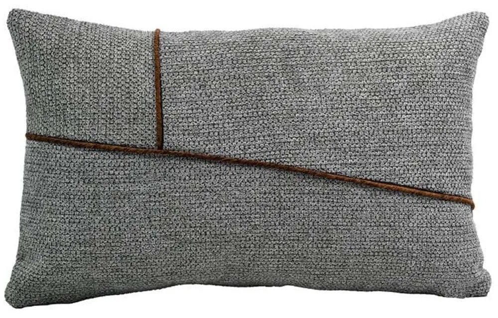 Μαξιλάρι Διακοσμητικό (Με Γέμιση) Linear 374-225-501 Grey 30X50 Ύφασμα