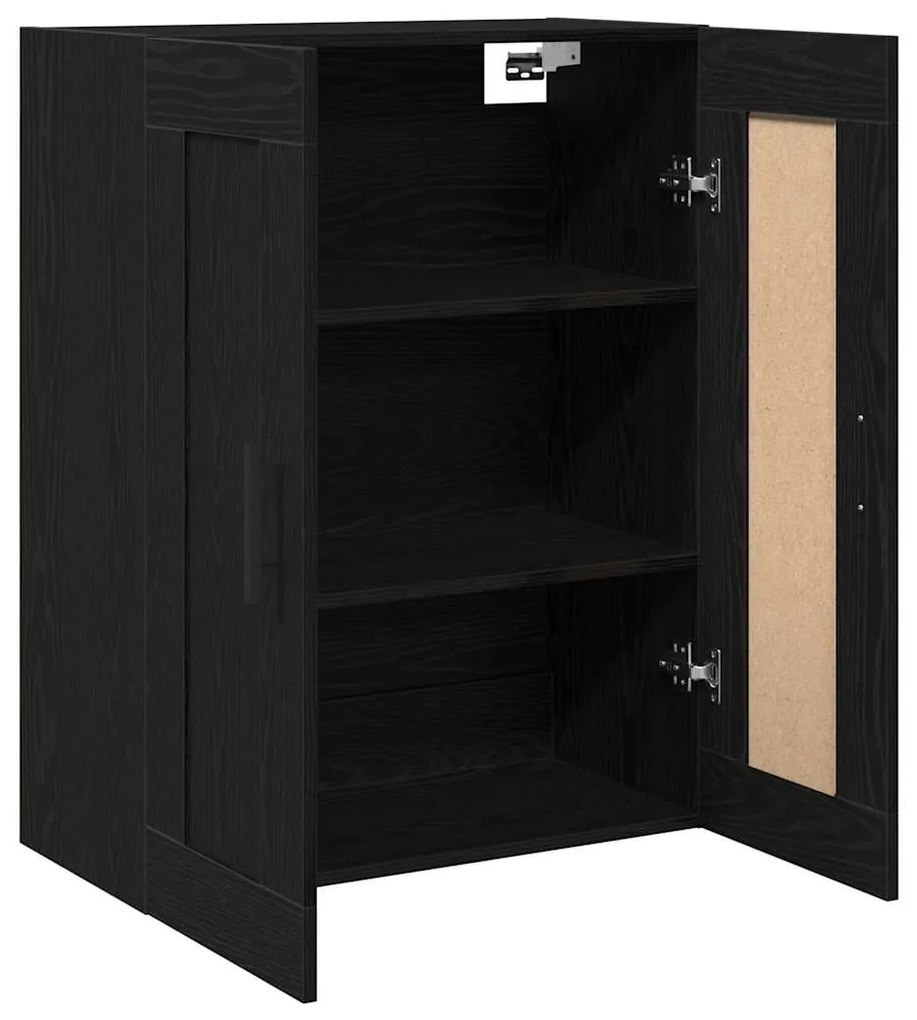 vidaXL Τοίχου Ντουλάπα Μαύρη Δρυς 69,5x34x90 εκ. Επεξεργασμένο Ξύλο