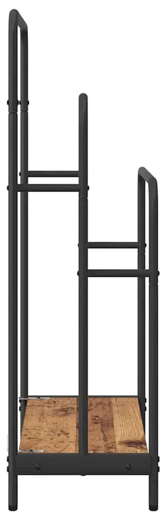 vidaXL Ράφι Ρούχων Παλιό ξύλο 60 x 30 x 100,5 εκ Επεξεργασμένο ξύλο