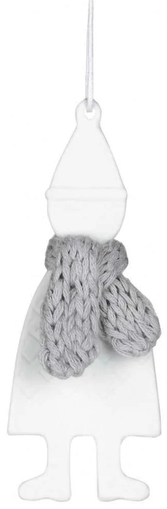 Στολίδι Χριστουγεννιάτικο Winter Friends Gnome RD0092141 4,5x10,5cm White-Grey Raeder