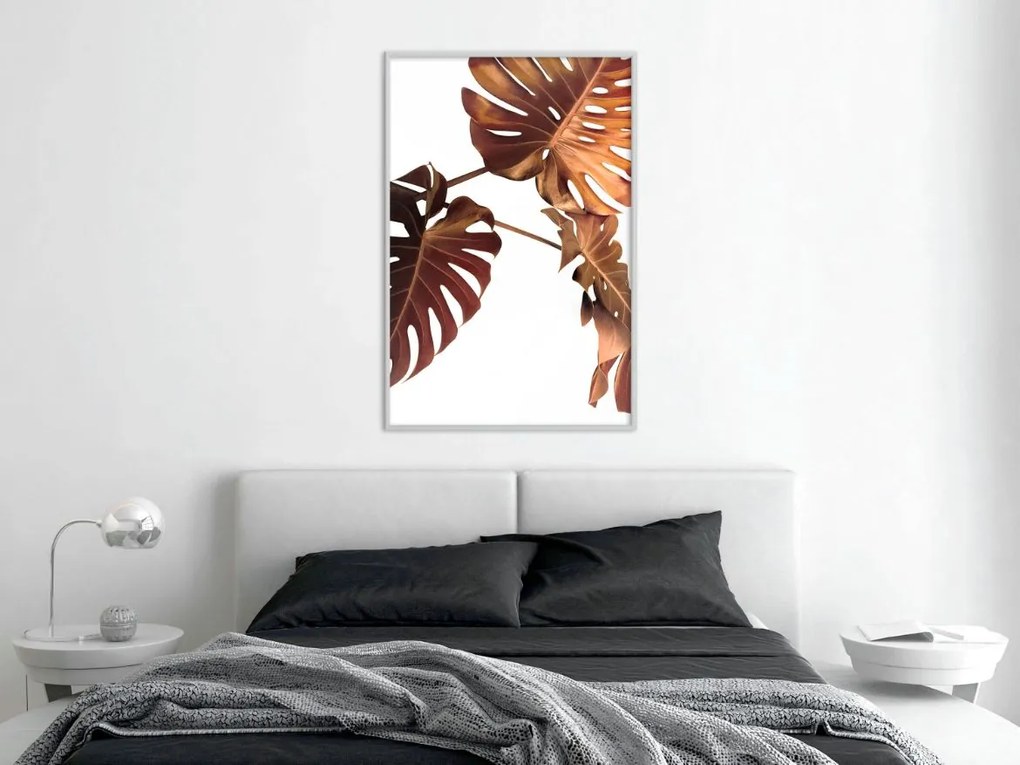 Αφίσα - Copper Monstera - 20x30 - Χρυσό - Χωρίς πασπαρτού