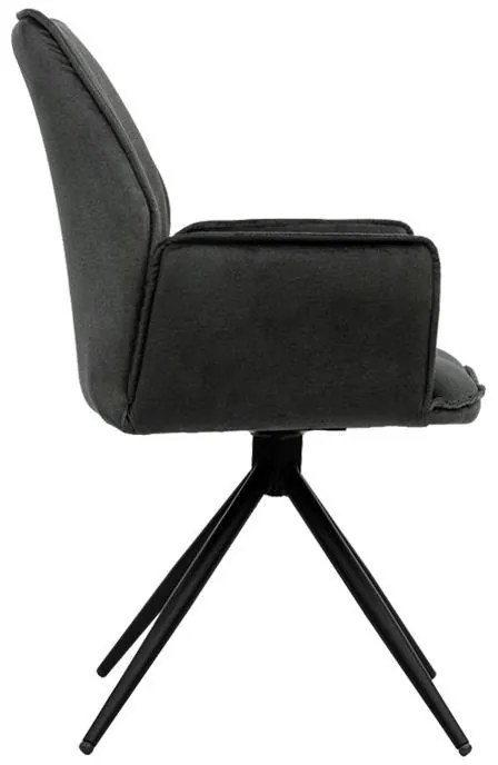 Καρέκλα Τραπεζαρίας Dorothee Μεταλλική Fylliana Γκρί 58x46x91εκ. 2αδα 58x46x91 εκ.
