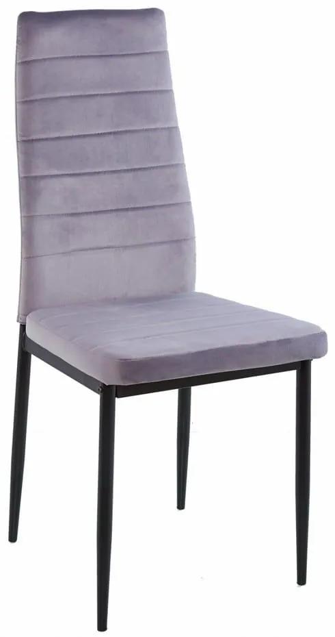 Καρέκλα Lady HM0037.31 (Σετ 4τμχ) 42x45x97 Grey Μέταλλο,Ύφασμα