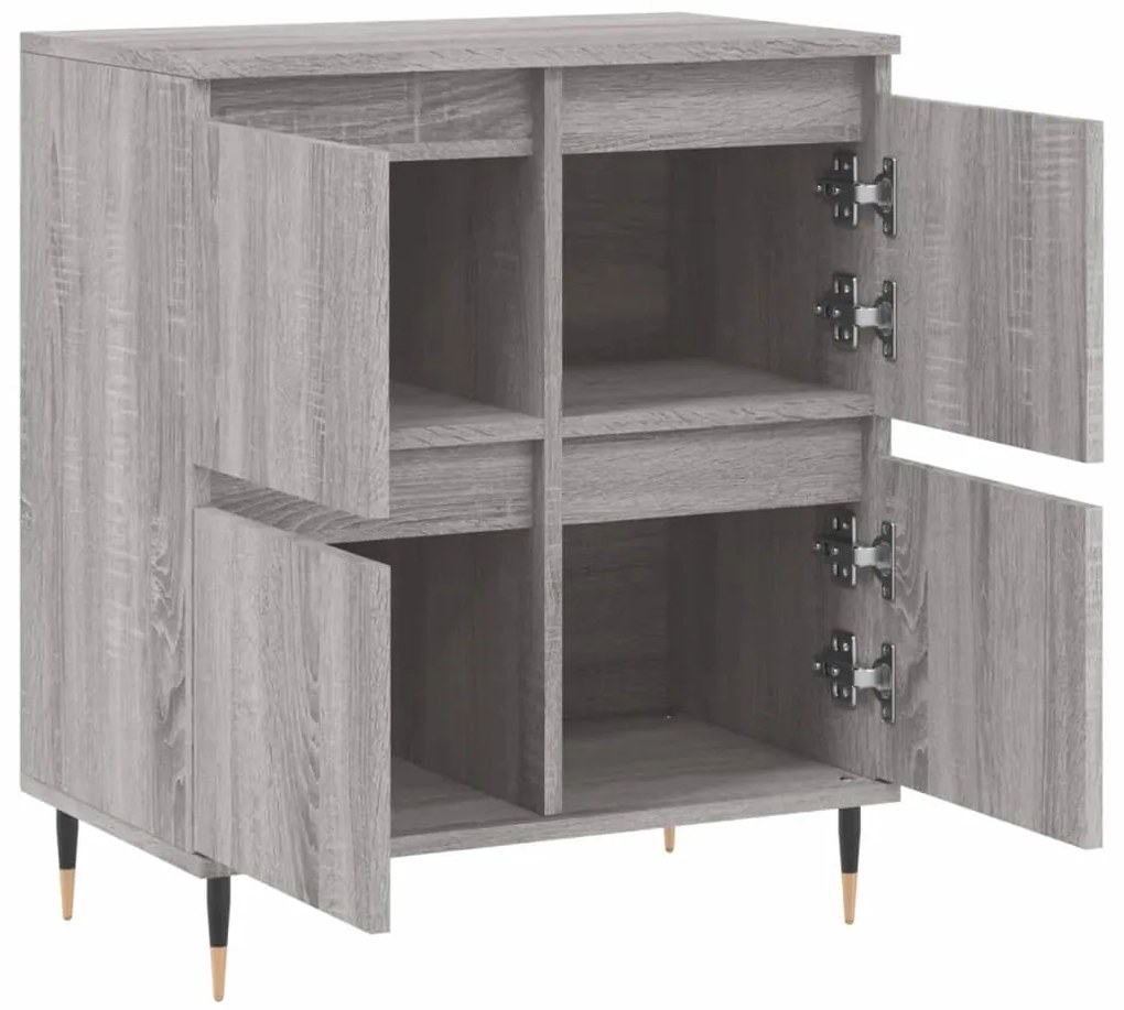 vidaXL Ντουλάπι Γκρι Sonoma 60x35x70 εκ. από Επεξεργασμένο Ξύλο