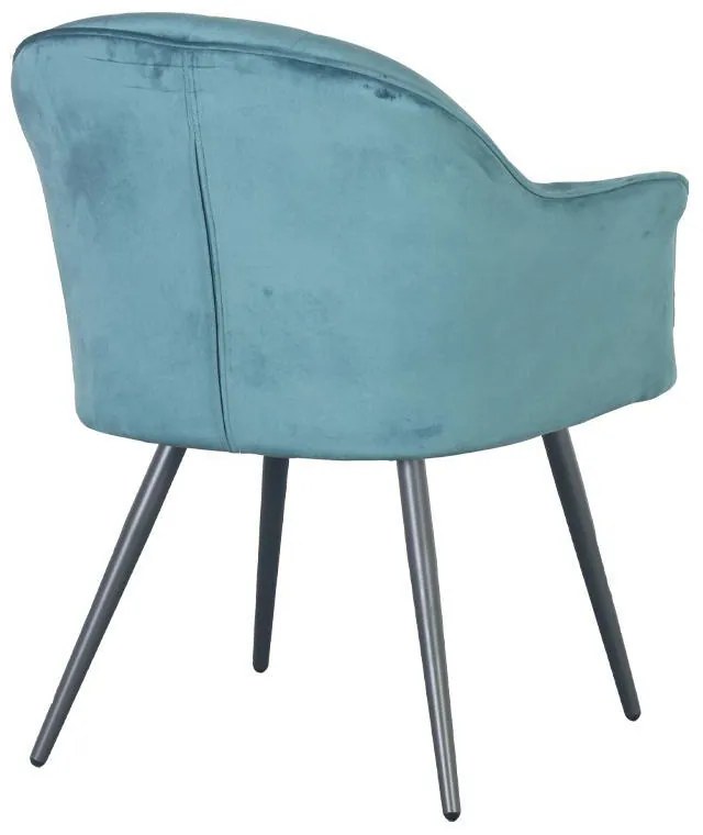 Πολυθρόνα Τραπεζαρίας C-985 Fylliana Πετρόλ 65x65x83εκ. 2αδα 65x65x83 εκ.