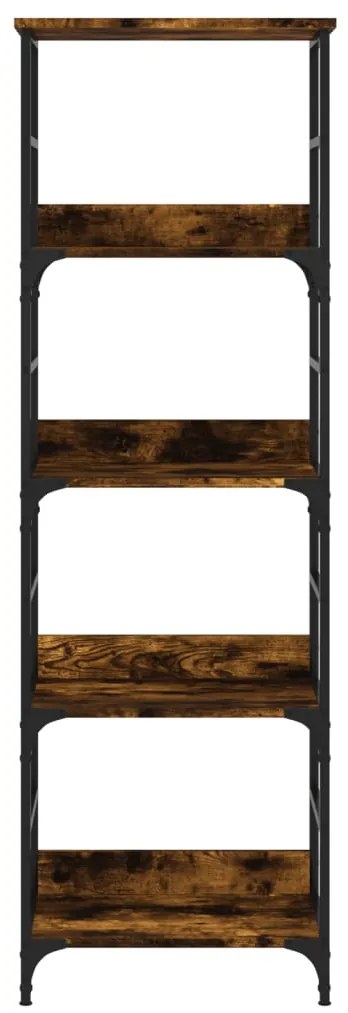 vidaXL Βιβλιοθήκη Καπνιστή Δρυς 50x33x153 εκ. Επεξεργασμένο Ξύλο