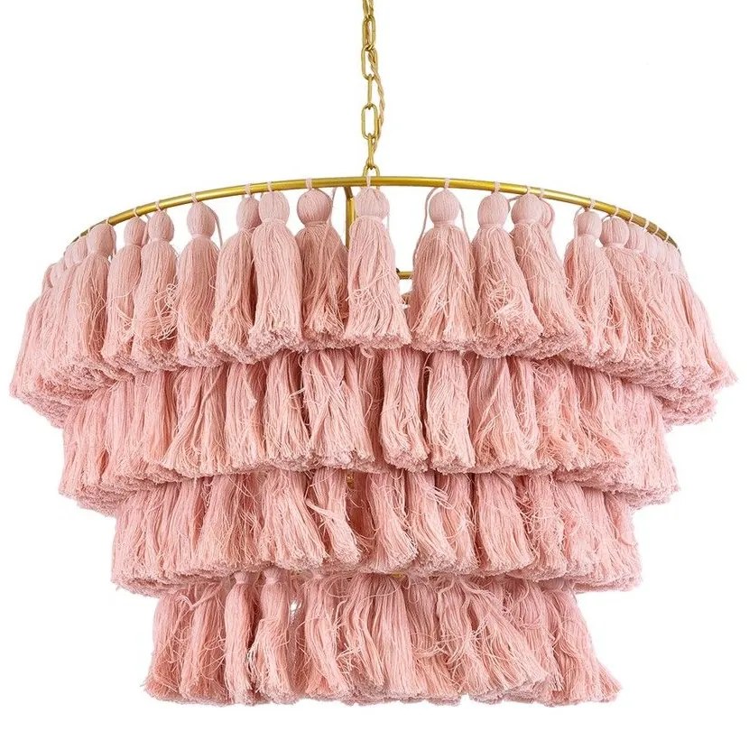 Φωτιστικό Οροφής Κρεμαστό Missoula 02090 Boho 1xE27 IP20 60x40cm Pink GloboStar