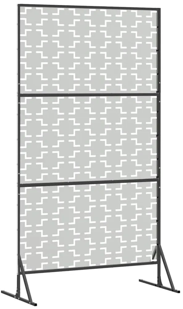 vidaXL Οθόνη Ιδιωτικότητας Γκρι 100 x 50 x 180 εκ. Ατσάλι