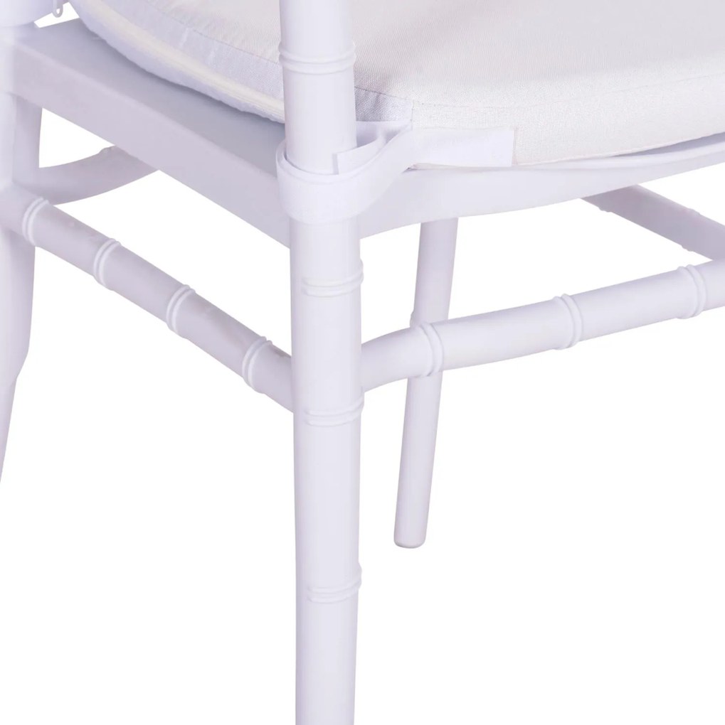 Καρέκλα Catering TIFFANY C21104 με Μαξιλάρι Πολυπροπυλενίου Λευκή 39x47x89Y εκ. 39x47x89 εκ.