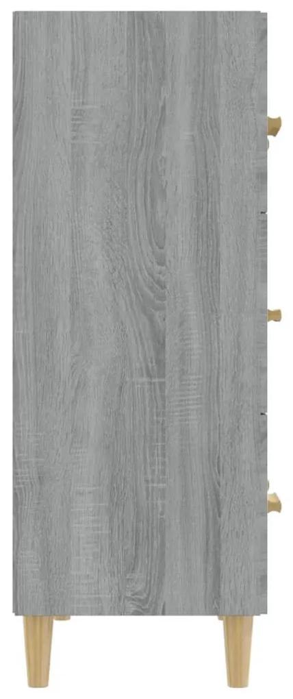 Ντουλάπι Γκρι Sonoma 70 x 34 x 90 εκ. από Επεξεργασμένο Ξύλο - Γκρι
