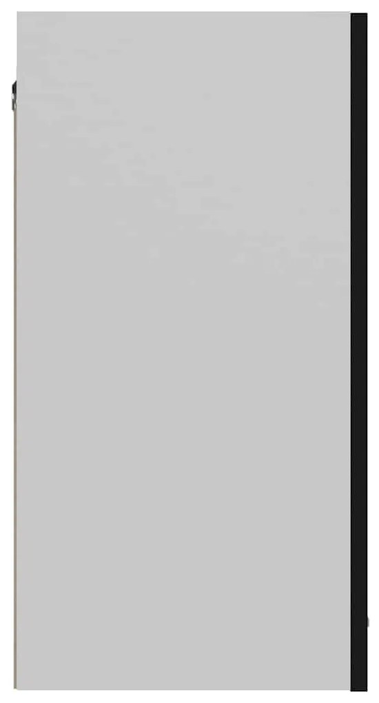 vidaXL Κρεμαστό Ντουλάπι "Lyon" Μαύρο 60x31x60 εκ. από Τεχνητό Ξύλο