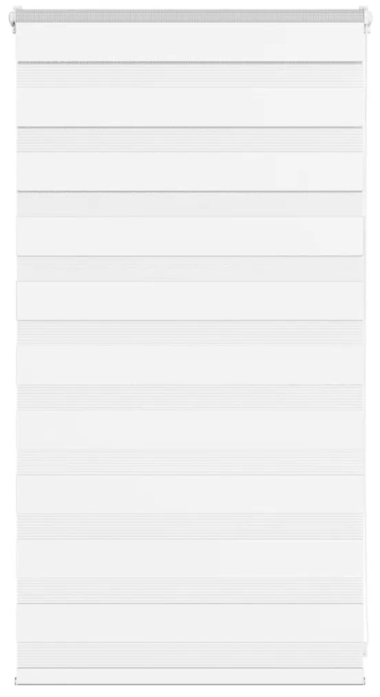 vidaXL Ζέβρα τυφλή Λευκό Πλάτος υφάσματος 75,9 εκ. Πολυεστέρας