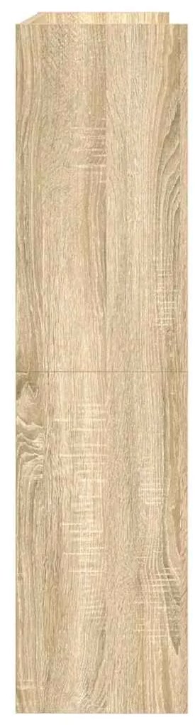 vidaXL Ράφι παπουτσιών  Sonoma Oak 80x25x100 cm Κατασκευασμένο ξύλο