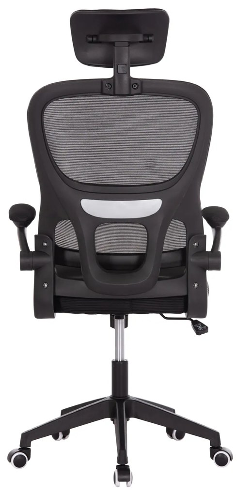 ΚΑΡΕΚΛΑ ΓΡΑΦΕΙΟΥ BASTON HM18236.01 ΜΑΥΡΟ MESH & PP ΣΚΕΛΕΤΟΣ 64x60x117-127Υεκ.