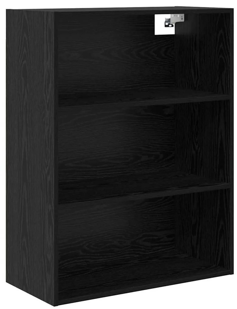 vidaXL Highboard με συρτάρι 2 pcs Μαύρη Οξυά Επεξεργασμένο ξύλο