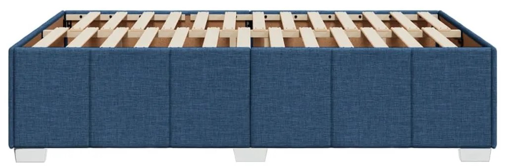 vidaXL Πλαίσιο κρεβατιού χωρίς στρώμα μπλε 120x200cm ύφασμα