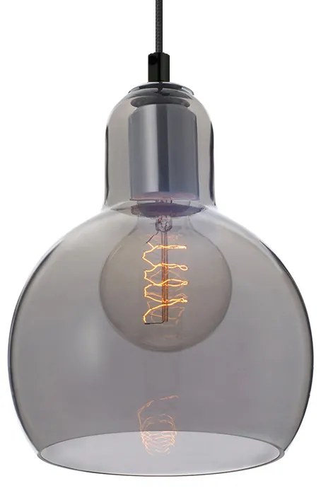Φωτιστικό Οροφής Μονόφωτο Aca Bloom V292851PGY Tinted