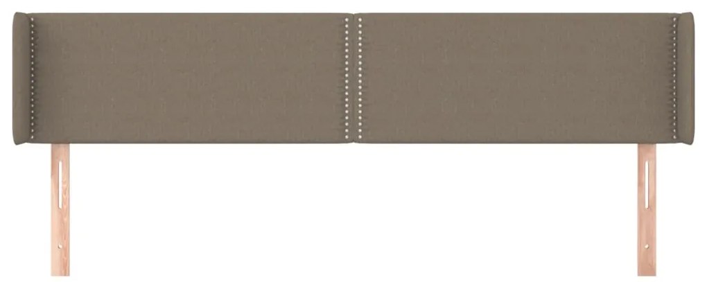 vidaXL Κεφαλάρι με Πτερύγια Taupe 163x16x78/88 εκ. Υφασμάτινο