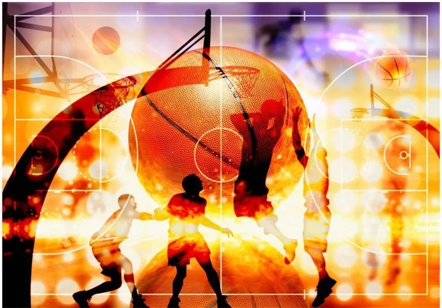 Αυτοκόλλητη φωτοταπετσαρία - Basketball - 98x70