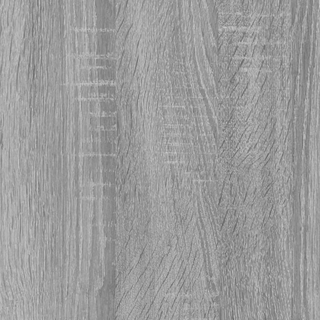 Βιτρίνα Γκρι Sonoma 82,5x30,5x80εκ. από Επεξεργασμένο Ξύλο - Γκρι
