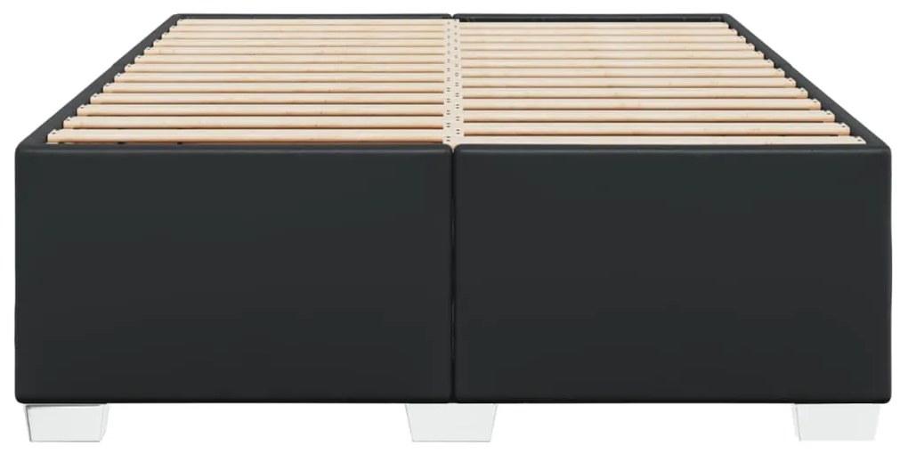 vidaXL Πλαίσιο Κρεβατιού Μαύρο 140x200 εκ. από Συνθετικό Δέρμα