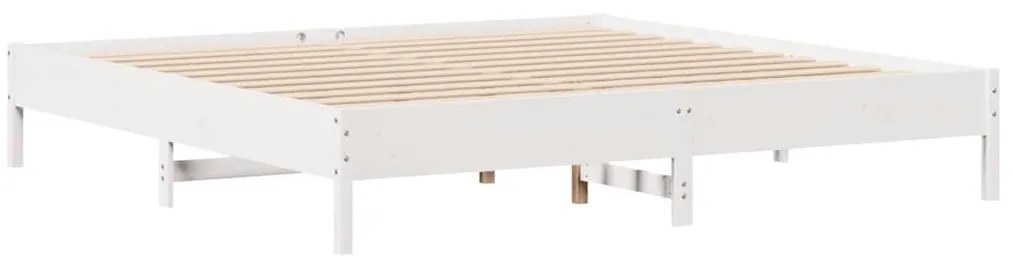 vidaXL Σκελετός Κρεβ. Χωρίς Στρώμα Λευκό 180x200 εκ Μασίφ Πεύκο