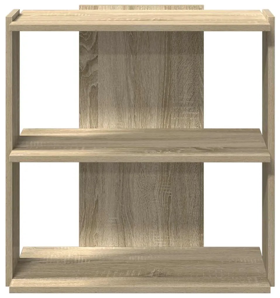 Βιβλιοθήκη 3 Επιπέδων Sonoma Δρυς 60x30x60 εκ. Επεξεργ. Ξύλο - Καφέ