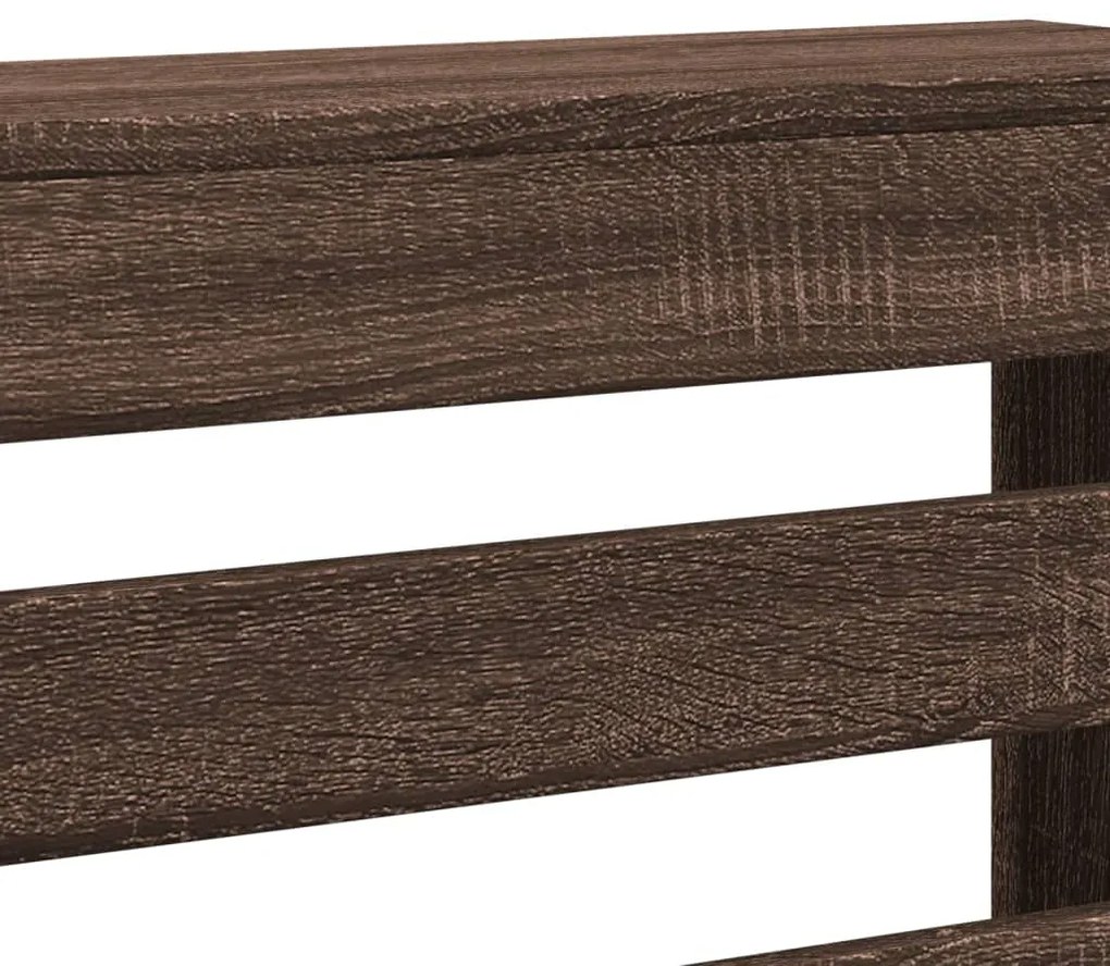 vidaXL Κάλυμμα Καλοριφέρ Καφέ Δρυς 175x20x82 εκ. Επεξεργασμένο Ξύλο
