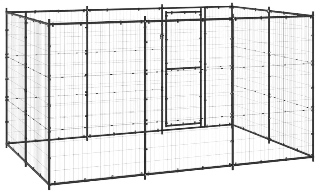 vidaXL Κλουβί Σκύλου Εξωτερικού Χώρου 7,26 μ² από Ατσάλι