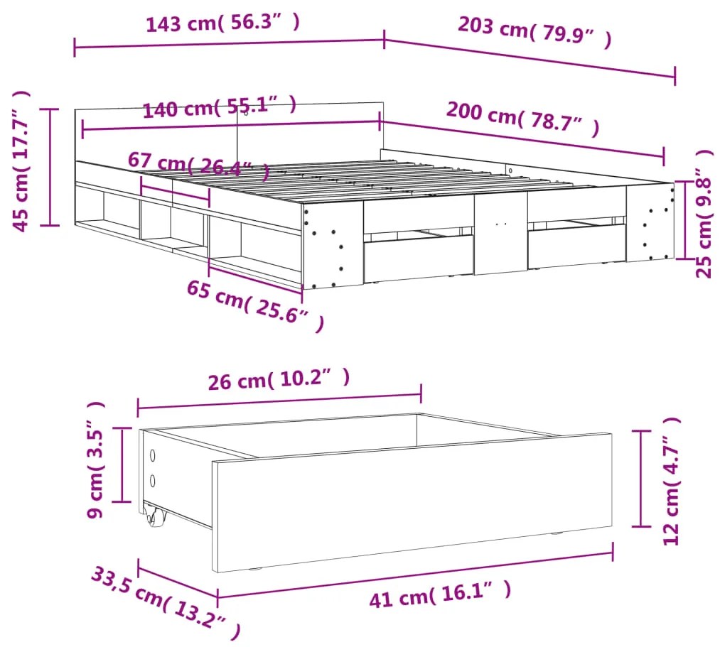 ΠΛΑΙΣΙΟ ΚΡΕΒΑΤΙΟΥ ΜΕ ΣΥΡΤΑΡΙΑ ΓΚΡΙ ΣΚΥΡ. 140X200 ΕΚ. ΕΠΕΞ. ΞΥΛΟ 3280751